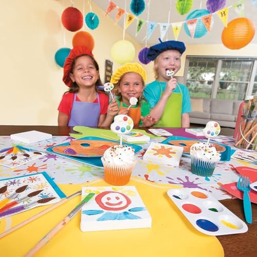 Fun Express Paint Splatter Tablecloth Roll 100 Feet Long