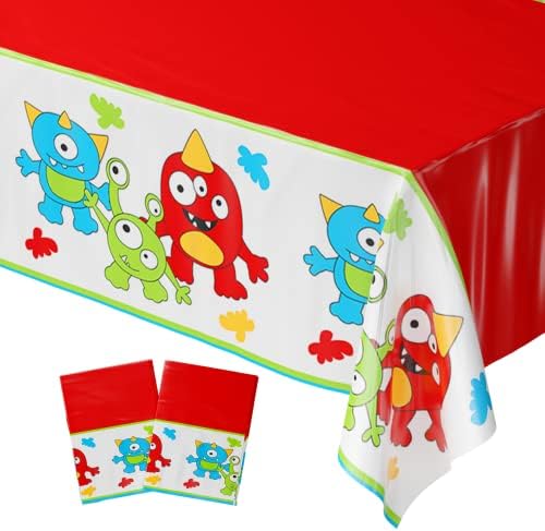 Blue Orchards Monster Party Table Covers XL 54x108 Pack of 2