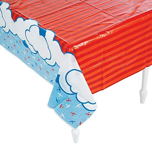 Fun Express Up Away Airplane Tablecloth - 1 Piece