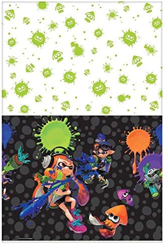 Amscan Splatoon Baby Girl Paper Table Cover 6pc