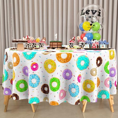 Oudain 6 Pack Donut Table Cloth 84 Inch