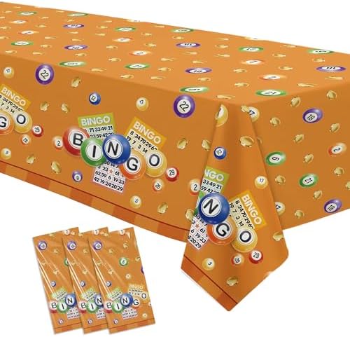 Bingo Party Tablecloth 3 Pack 55x86 Inches