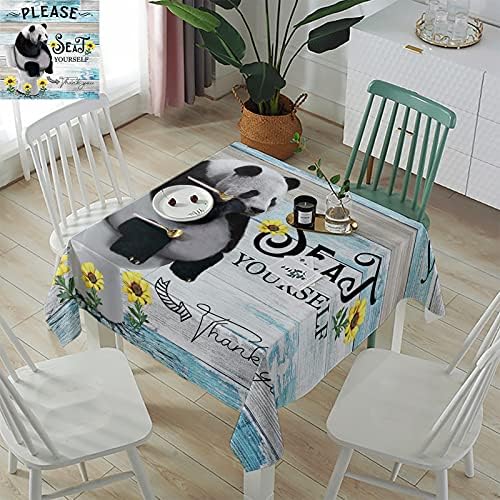 ZOE GARDEN Square Tablecloth Waterproof Stainproof 60x60