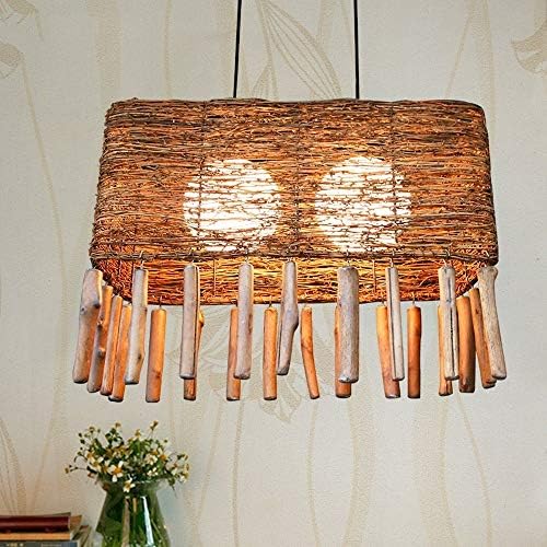 Man Dream Ceiling Pendant Light with Bamboo Art Sculpture