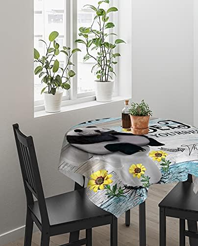 ZOE GARDEN Square Tablecloth Waterproof Stainproof 60x60
