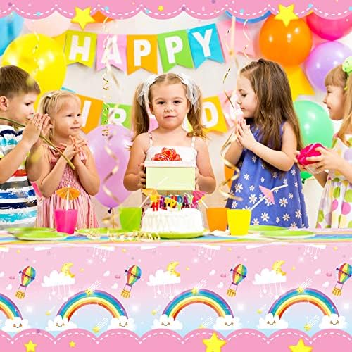 Tudomro Rainbow Tablecloth 54x108 Inches 3 Pcs