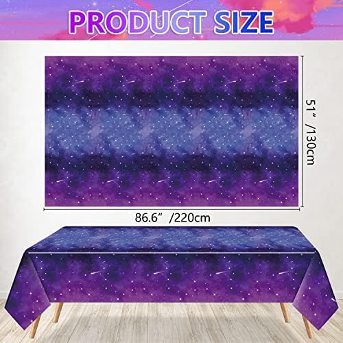 4 Pack Space Galaxy Party Tablecloths for Themed Events