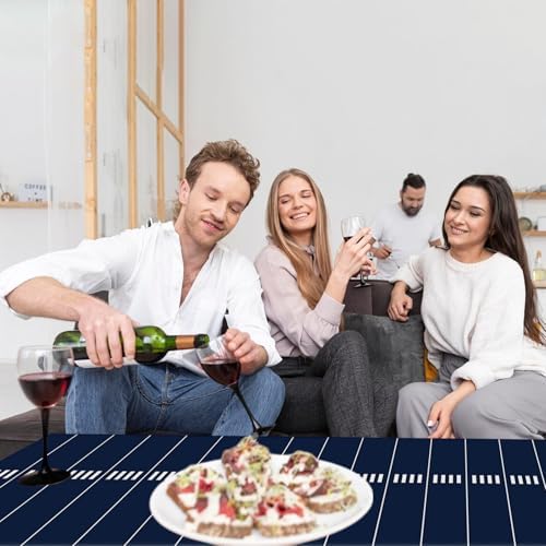 3 Pack Football Themed Tablecloths for Game Day