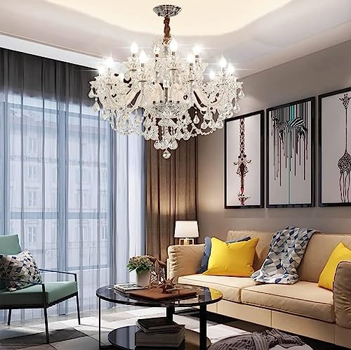 Modern K9 Crystal Chandelier with 12 Lights