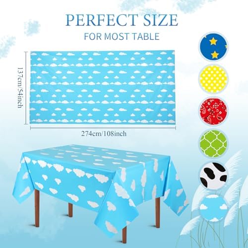 Hosuly 12 Pcs Story Tablecloth Set for Kids Parties