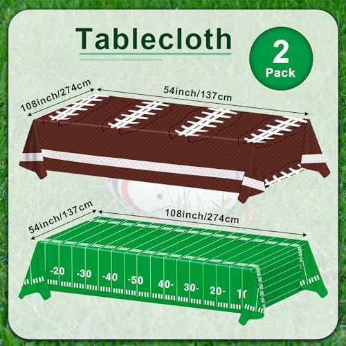 2pcs Football Tablecloth for Birthday Party Decorations