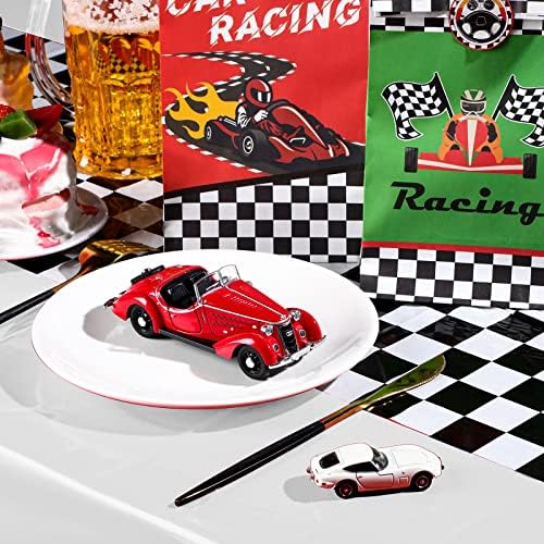Irenare 6 Piece Racing Car Table Covers for Birthday Parties