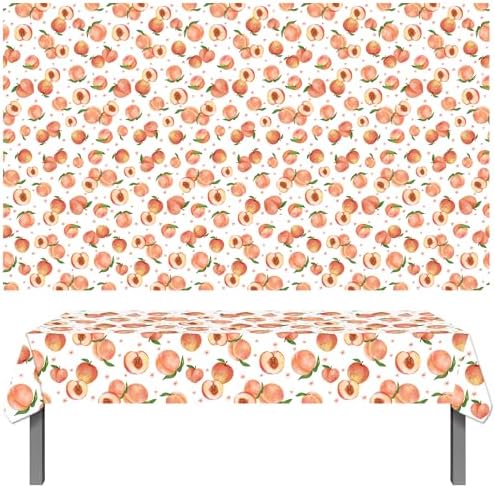 Umoni Peach Tablecloth Set 2pcs for Birthday Party Decorations