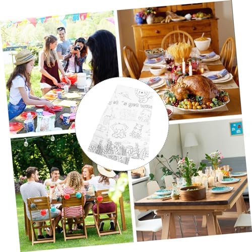 Zoo Theme Birthday Tablecloth for Kids and Adults