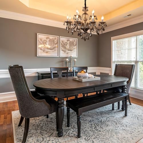 Modern Crystal Chandelier 12 Light Smoky Gray Luxury Ceiling Light