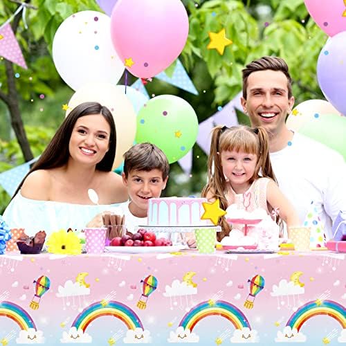 Tudomro Rainbow Tablecloth 54x108 Inches 3 Pcs