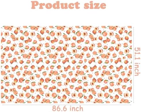 Umoni Peach Tablecloth Set 2pcs for Birthday Party Decorations
