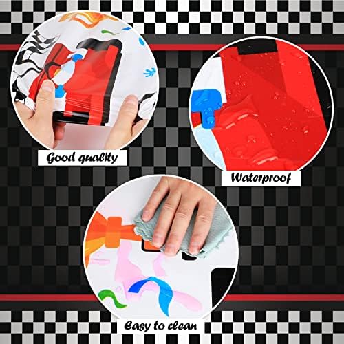 3 Pack Racing Car Table Covers for Parties and Events