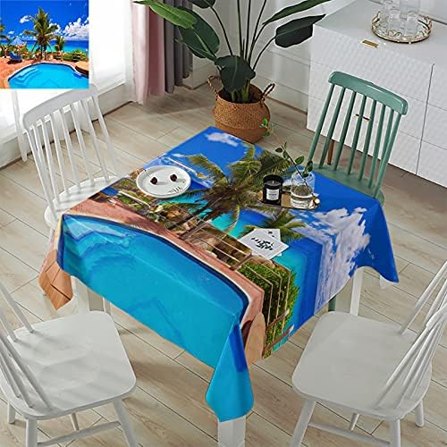 ZOE GARDEN Square Tablecloth Waterproof Stainproof 1