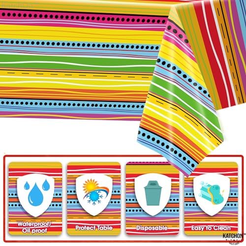 KatchOn XtraLarge Fiesta Tablecloth 108x54 Inch