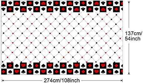 PHOGARY 2 Pack Casino Themed Tablecloths