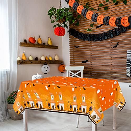 Fancy Land Halloween Tablecloths 3 Pack Disposable Plastic Party Decorations