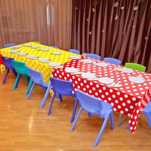 Hosuly 6 Pcs Birthday Party Tablecloth Set for Kids