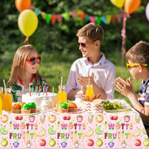 Twotti Frutti Tablecloth for 2nd Birthday Party