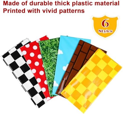 Hosuly 6 Pcs Birthday Party Tablecloth Set for Kids