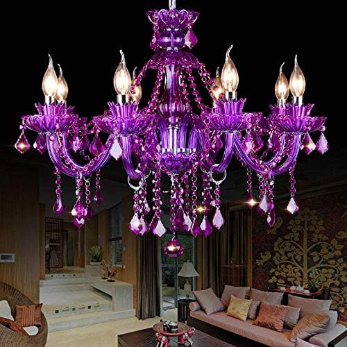 LAKIQ Crystal Modern Chandelier with 6 Lights