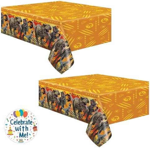 Unique Jurassic Park and Jurassic World Party Table Covers 2-Pack