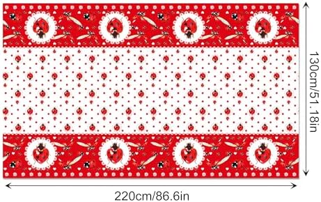 Ladybugs Party Tablecloths for Kids Birthday and Baby Shower
