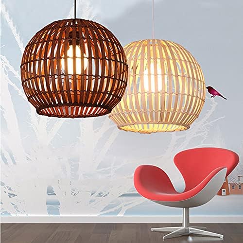 Modern Industrial Bamboo Wicker Chandelier Light