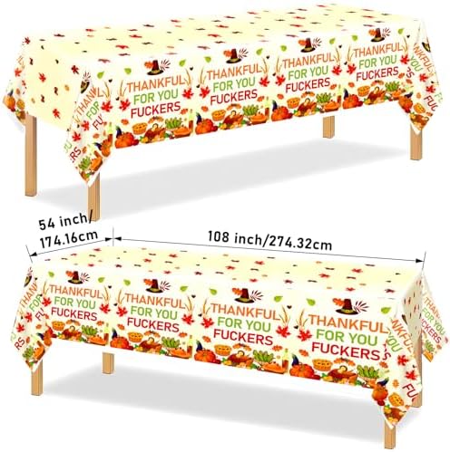 3Pcs Thanksgiving Tablecloths - Party Decorations