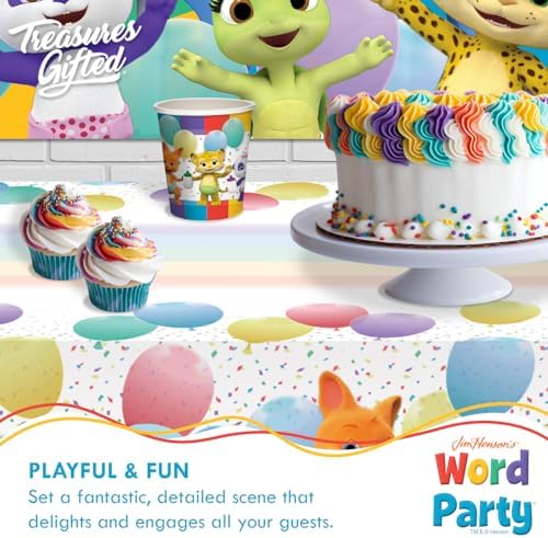Treasures Gifted Word Party Tablecloth 54x108 Birthday Party