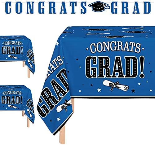3 Pack Graduation Table Cover with Banner for Class of 2025