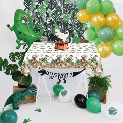 Dinosaur Party Tablecloth for Boys 1st 2nd 3rd 4th 5th 10th Birthday