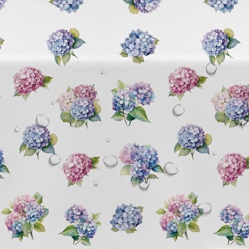 Hydrangea Party Tablecloth Set 3 Pack 54x108 Inches