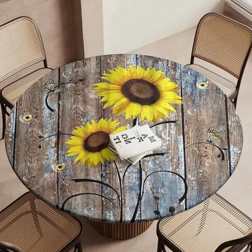 Outdoor Round Tablecloth 32 Inches Fits 24 Inch Table