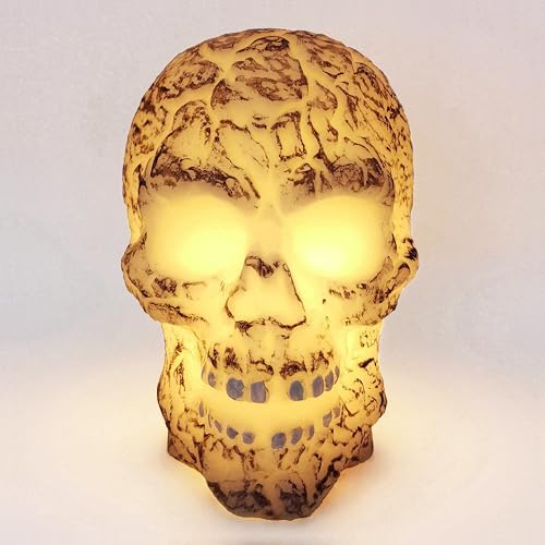 Halloween Skull Flameless LED Candles with Timer