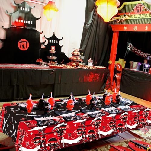 3 Piece Ninja Birthday Tablecloth Set 51 x 865 Inch