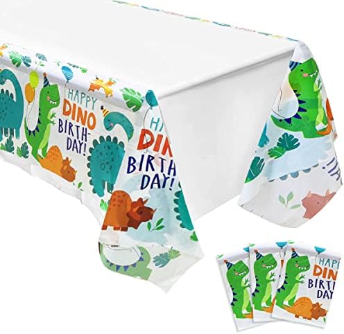 3PC Dinosaur Plastic Tablecloth for Birthday Party