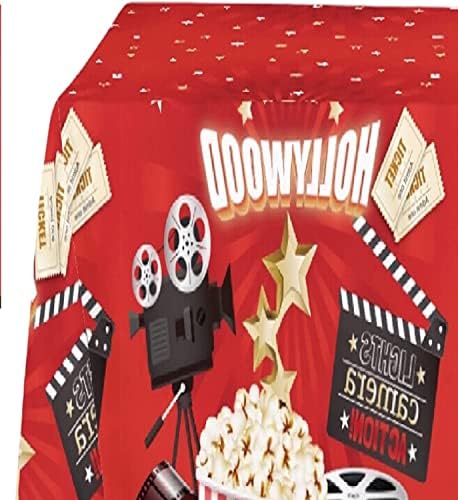 Oojami 4 Pack Movie Night Table Covers 54 x 108 Inches