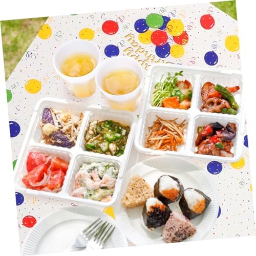 LIFKOME 2pcs Reusable Cartoon Tablecloths for Birthday Parties and Events