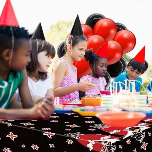 Gejoy 3 Pcs Ninja Theme Tablecloth Set