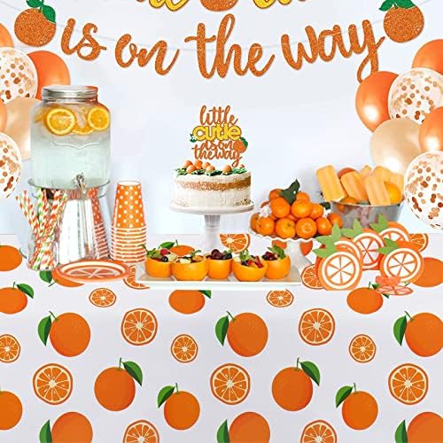 PHOGARY 3 Pack Orange Tablecloths for Party Decor