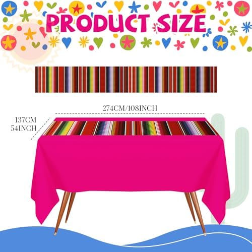 Preboun 15Pcs Mexican Fiesta Decorations Set