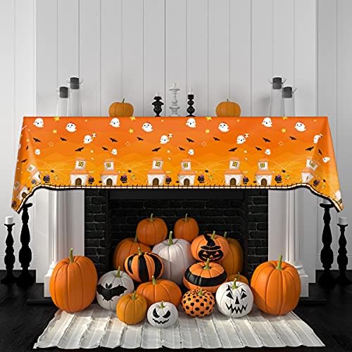 Fancy Land Halloween Tablecloths 3 Pack Disposable Plastic Party Decorations