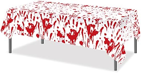 Lide Road 2pcs Halloween Bloody Hands Tablecloth 1
