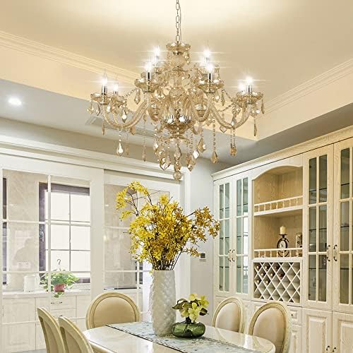 Modern Luxury K9 Crystal Chandelier 12 Light